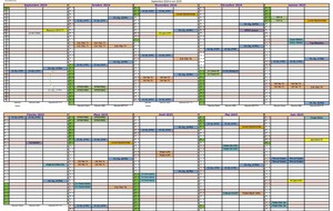 Planning - Saison 2024-2025